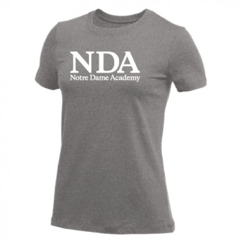 Nike Women's S/S Cotton Tee (D. Grey)